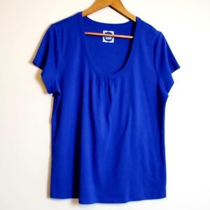 Cato Royal Blue Short Sleeve Shirt Size 18/20W